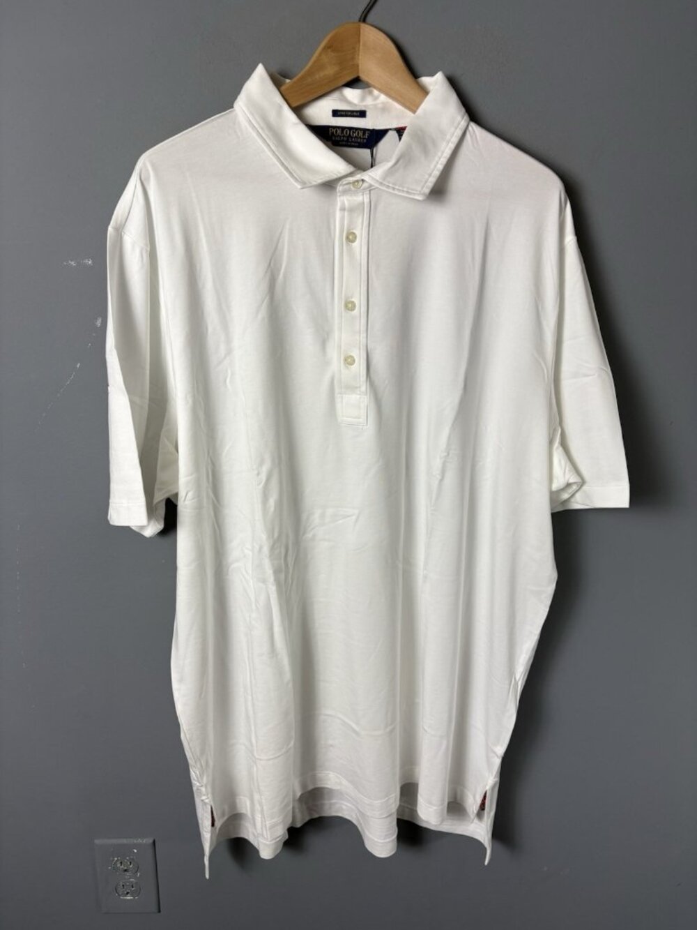 NWT POLO GOLF Ralph Lauren Mens XXL Cotton Stretch Classic Fit Polo Shirt White